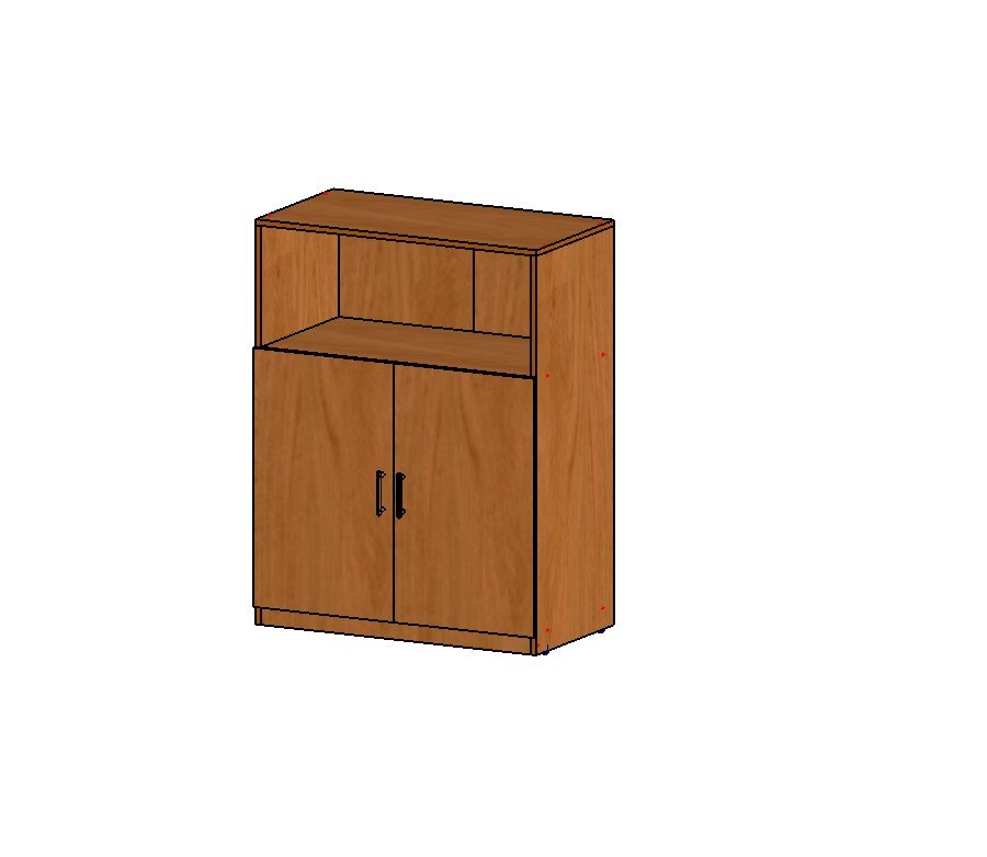 Шкаф стеллаж низкий широкий с открытой полкой