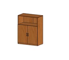 Шкаф стеллаж низкий широкий с полкой